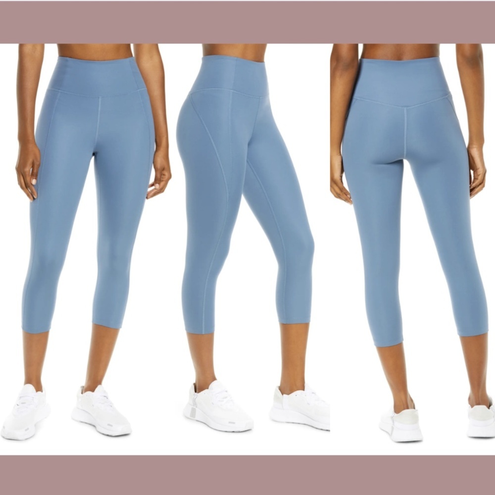 NWT Girlfriend Collective [ XL ] High Waist Capri Leggings in Monarch‎
